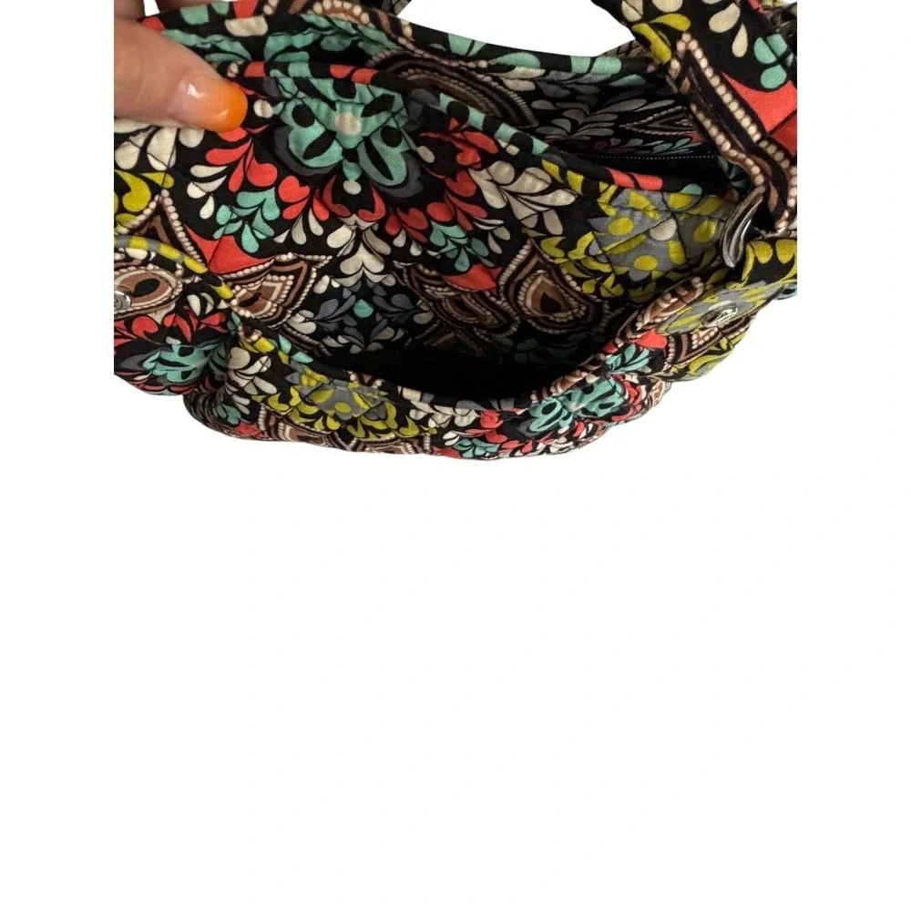 Vera Bradley Women's Mandy Sierra Quilted Paisley Shoulder Bag Handbag Purse